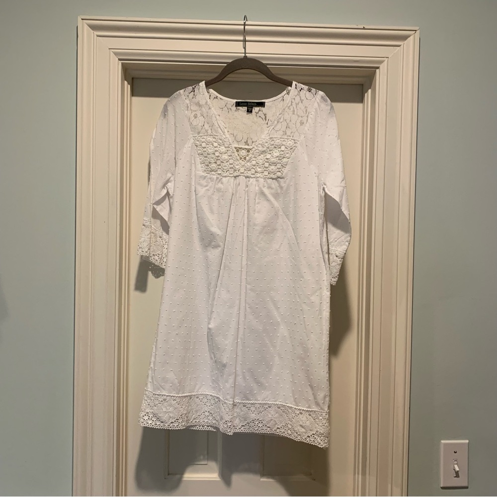 Love Stitch white dress Size Medium